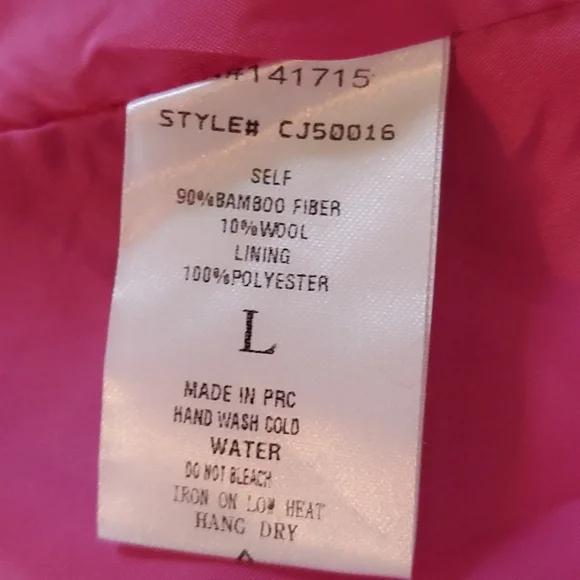 Pink and white bomber style jacket - Picture 10 of 11